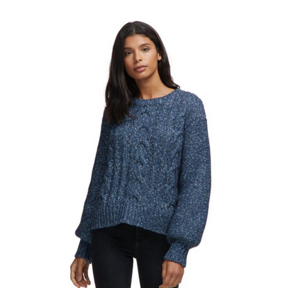 Basin and Range Cable Knit Bell Sleeve Sweater XS